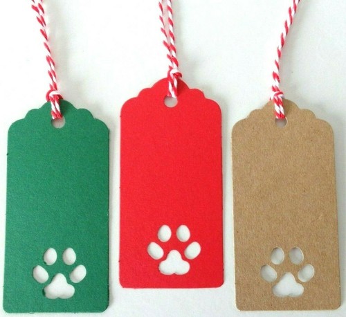 Gift tags pet paw - gift,