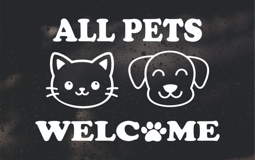 All pets welcome cafe business - pets,