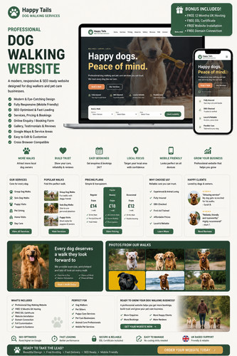 Dog walking website - dog,