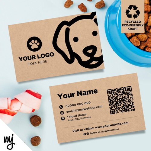 Kraft business cards eco - kraft,