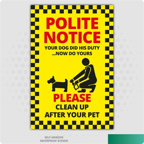 Clean after your pet - up, self