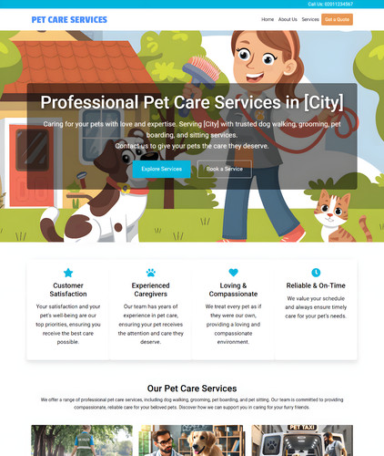 Pet care services - care,