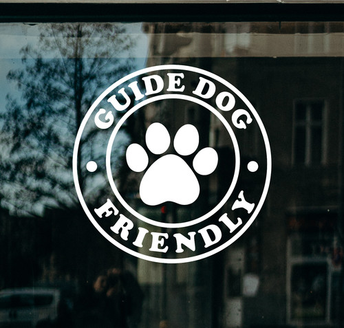 Guide dog friendly business - guide,