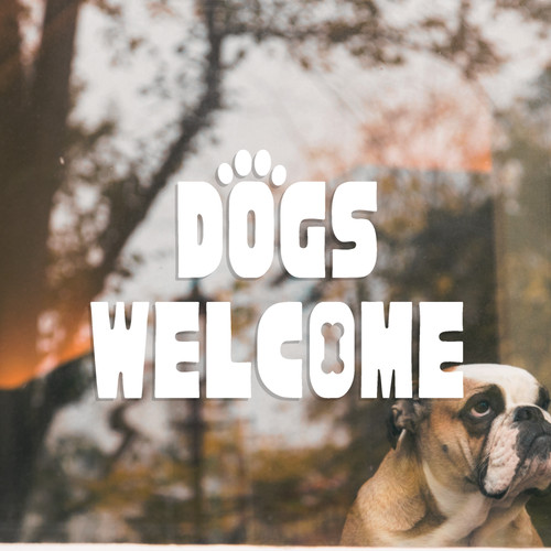 Dogs welcome paw bone - -,