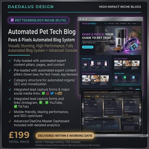 Pet blog website business - pet,