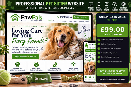 Pet sitter website - pet,