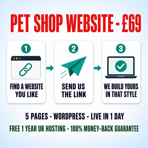 Pet shop website design show - pet,