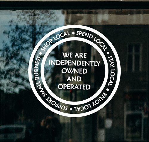 Shop local indendent support - local,